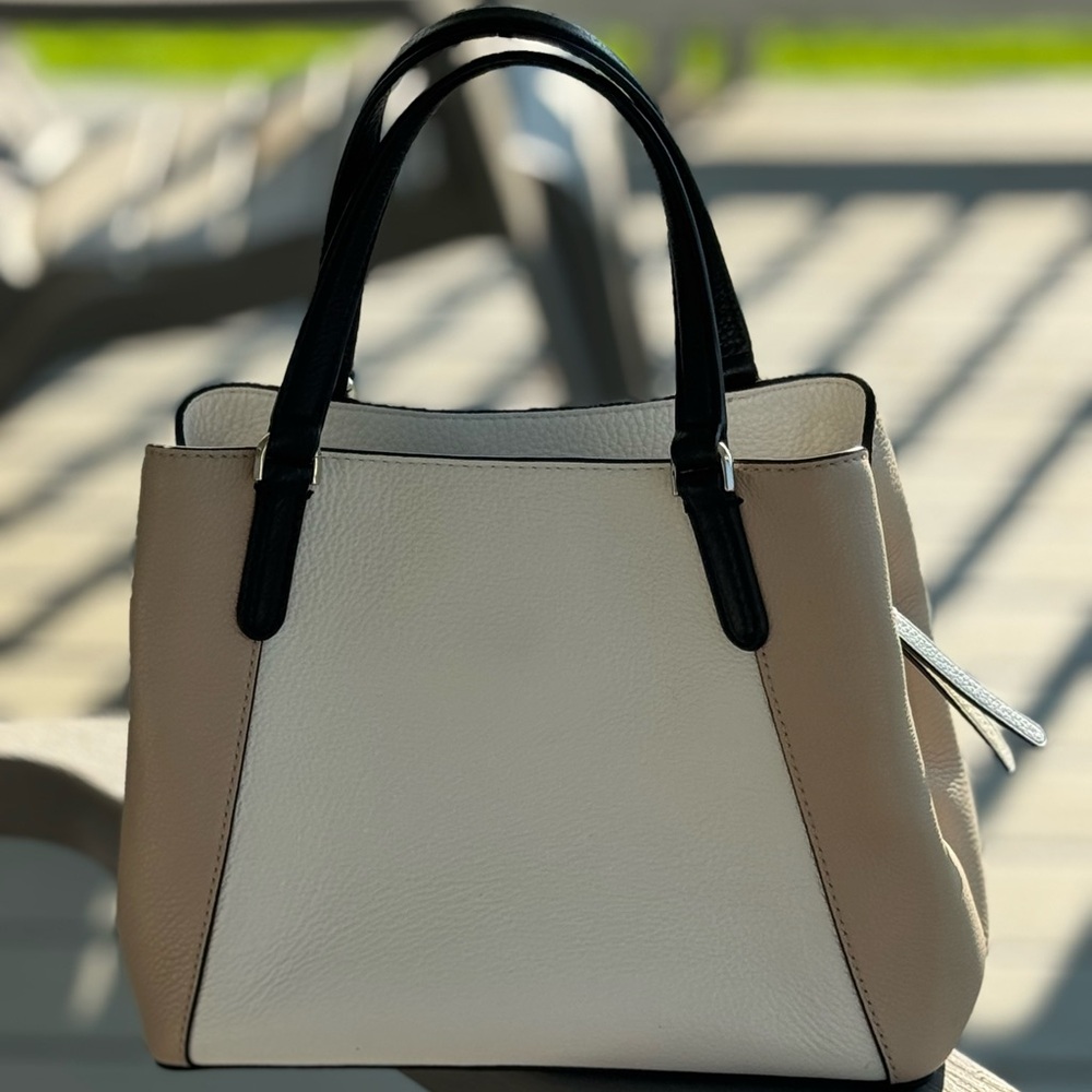kate spade Elegant Black and Cream Satchel - Picture 2 of 6
